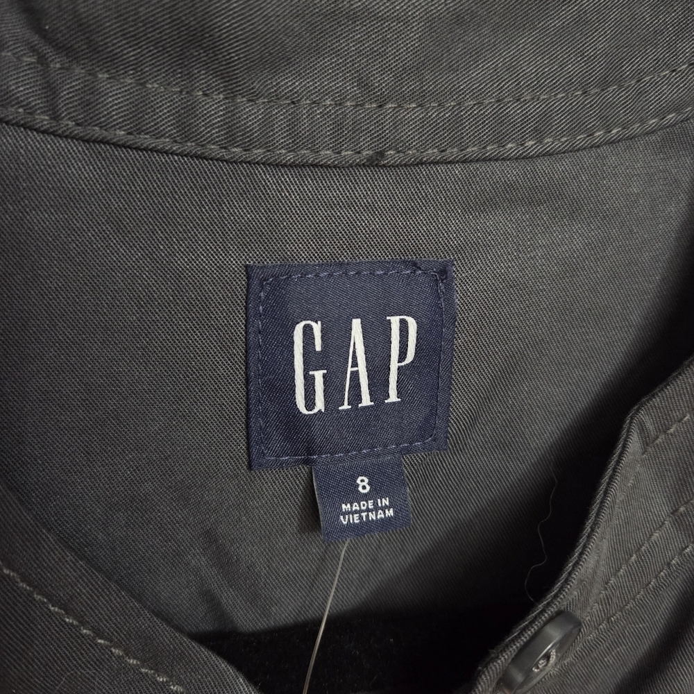 GAP Utility Jumpsuit Women's Size 8 Charcoal - Picture 8 of 10